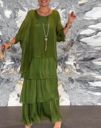 Udella | Elegant Maxi Dark Green