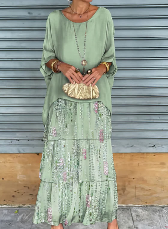 Udella | Elegant Maxi Dress Mint Green