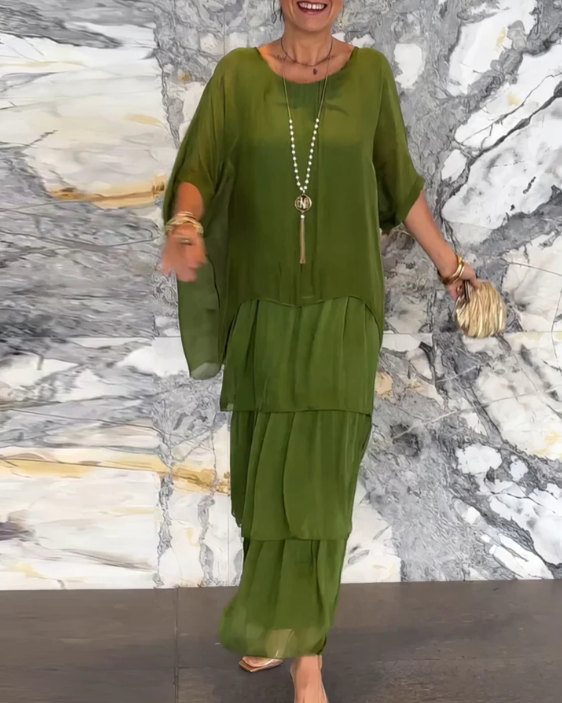 Udella | Elegant Maxi Dark Green