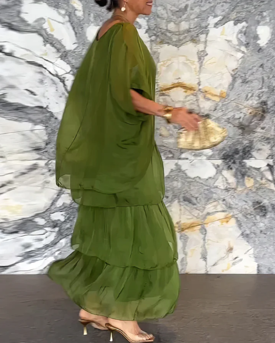 Udella | Elegant Maxi Dark Green
